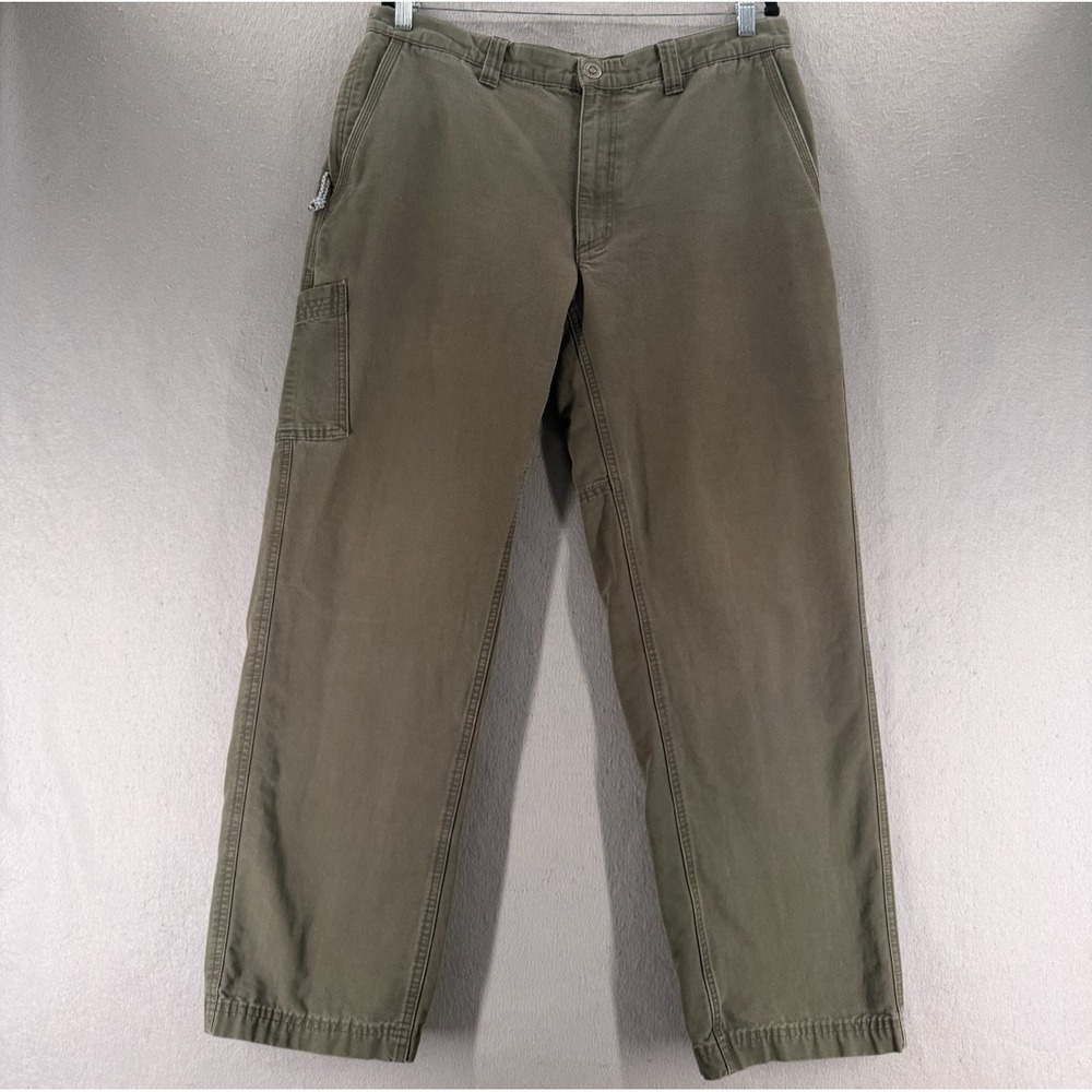 Columbia ROC Canvas Pants 35x30 Green Utility Outdoor Hiking Gorpcore‎ READ